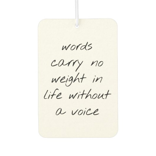 Désodorisant Pour Voiture Sans Freshner Air Voice (Devant)