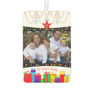 Désodorisant Pour Voiture Santa Claus à Central Park NY PHOTO INSERT Card -