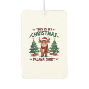 Désodorisant Pour Voiture Santa Cow Xmas Tree Lights This Is My Christmas Pa