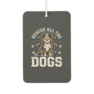 Désodorisant Pour Voiture Sauver Tous Les Chiens Vintage Chien