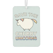 Désodorisant Pour Voiture Save The Chubby Unicorns (Dos)