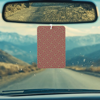 Désodorisant Pour Voiture Sayagata motif, japonais, bourgogne et or
