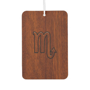 Désodorisant Pour Voiture Scorpio Zodiac Connexion en Mahogany Riche Style