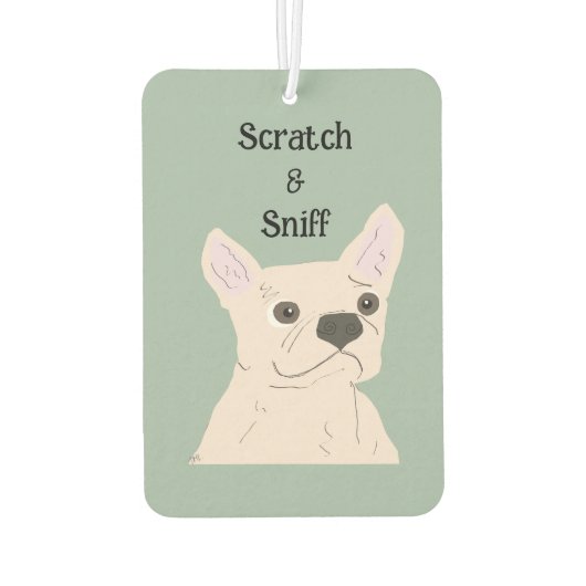 Désodorisant Pour Voiture Scratch & Sniff, cute dog, (Dos)