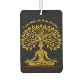 Désodorisant Pour Voiture Sculpture de Bouddha d'or complexe (Dos)