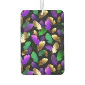 Désodorisant Pour Voiture Seamless Pattern with Mardi Gras feathers (Dos)