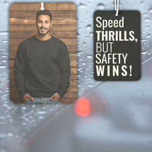 Désodorisant Pour Voiture Sécurité Slogan Photo personnalisée Cadeau moderne