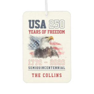 Désodorisant Pour Voiture Semiquincentenaire des États-Unis 250e anniversair