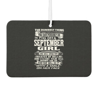 Désodorisant Pour Voiture SEPTEMBRE T-shirt de Born Girl Birthmonth pour SEP