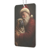 Désodorisant Pour Voiture Shar Pei avec Noël Festif du Père Noël (Gauche)