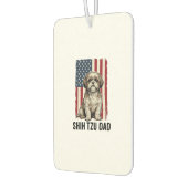 Désodorisant Pour Voiture Shih Tzu Dad Patriotic Vintage Dog Shirt Design_1 (Gauche)