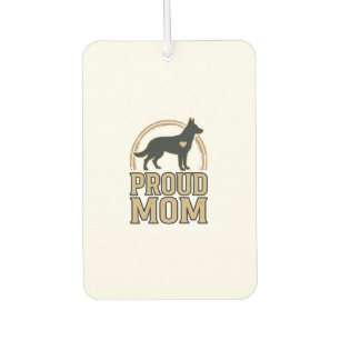 Désodorisant Pour Voiture Silhouette de chien de mère fière Design vectoriel
