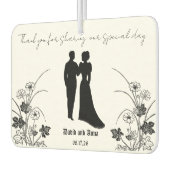 Désodorisant Pour Voiture Silhouette de mariage (Gauche)