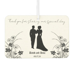 Désodorisant Pour Voiture Silhouette de mariage