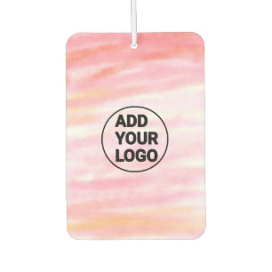 Désodorisant Pour Voiture Simple aquarelle minimale rose ajoutez logo entrep