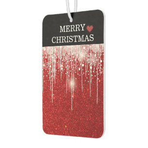 Désodorisant Pour Voiture Simple Joyeux Noël Rouge