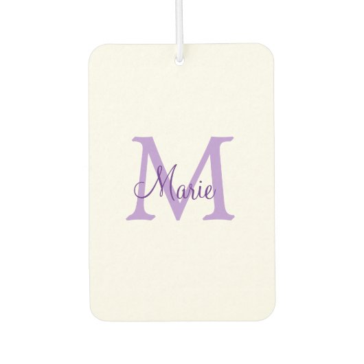 Désodorisant Pour Voiture simple minimal add name monogram pink red throw (Devant)