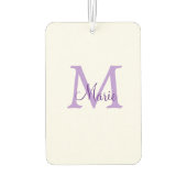 Désodorisant Pour Voiture simple minimal add name monogram pink red throw (Dos)