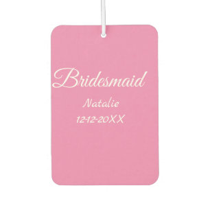 Désodorisant Pour Voiture Simple robe de demoiselle d'honneur rose minimale