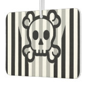 Désodorisant Pour Voiture Simplement Symboles - CRÂNE & OS + vos idées (Gauche)