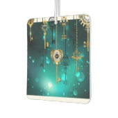 Désodorisant Pour Voiture Skeleton Keys on Green Background (Gauche)