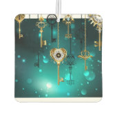 Désodorisant Pour Voiture Skeleton Keys on Green Background (Dos)