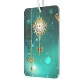 Désodorisant Pour Voiture Skeleton Keys on Green Background (Gauche)