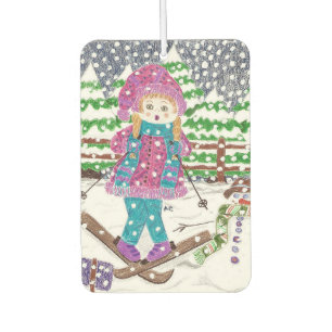 Désodorisant Pour Voiture Ski fille personnalisée voiture désosseuse air