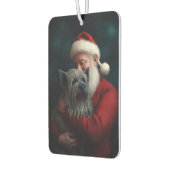 Désodorisant Pour Voiture Skye Terrier avec Noël Festif du Père Noël (Gauche)