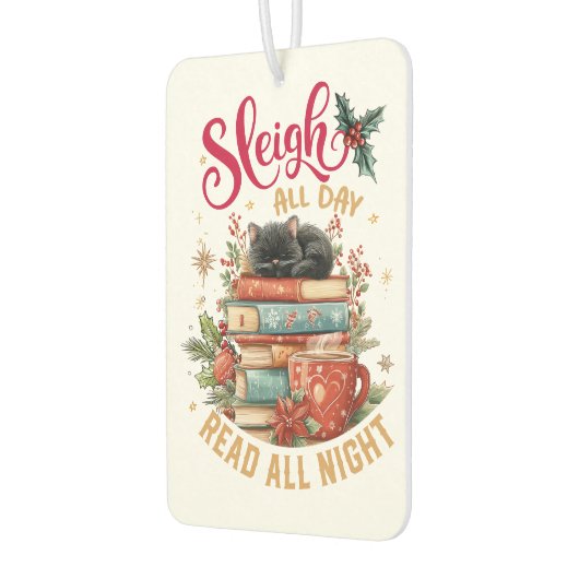 Désodorisant Pour Voiture Sleigh All Day Read All Night  (Gauche)