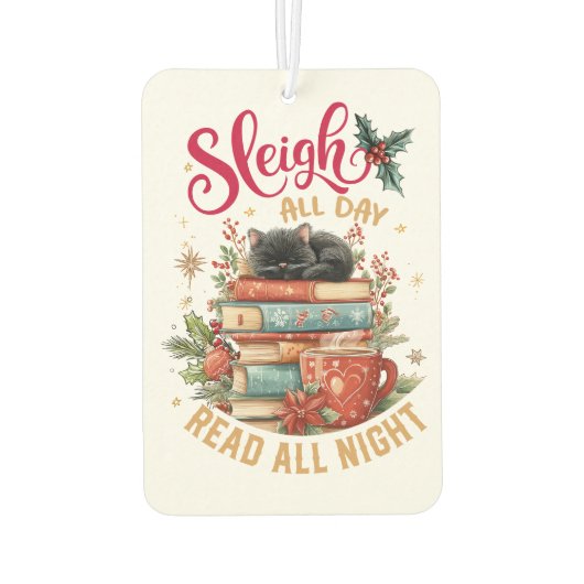 Désodorisant Pour Voiture Sleigh All Day Read All Night  (Dos)