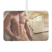 Désodorisant Pour Voiture SlipperyJoe cheminée homme musclé six pack abs (Devant)