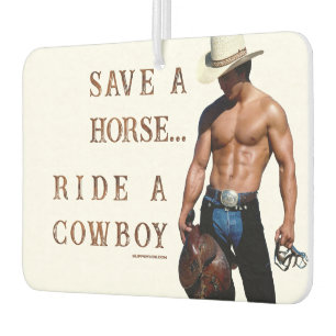 Désodorisant Pour Voiture SlipperyJoe's Save a horse Ride A Cowboy casquette