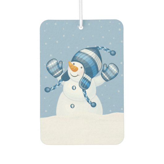 Désodorisant Pour Voiture Snowman d'hiver (Devant)