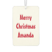 Désodorisant Pour Voiture Snowman Nutcracker - Texte personnalisé (Dos)