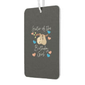 Désodorisant Pour Voiture Sœur des filles d'anniversaire Sloth Fête d'annive (Gauche)