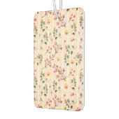 Désodorisant Pour Voiture Soft Pink Floral Stripe Pattern (Gauche)
