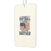 Désodorisant Pour Voiture Softball Brother Patriotic Vintage Engraving Shirt (Gauche)