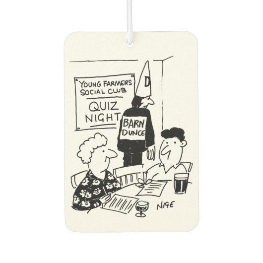 Désodorisant Pour Voiture Soirée de quiz pour les jeunes agriculteurs (Devant)