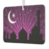 Désodorisant Pour Voiture Soirée Mosquée Silhouette Purple - Fraîcheur (Gauche)
