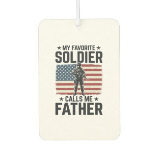 Désodorisant Pour Voiture Soldat Patriotique Père Chemise Vector Vintage Des