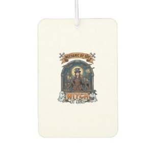 Désodorisant Pour Voiture Sorcière de nuit mécanique Jour Halloween Steampun