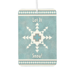 Désodorisant Pour Voiture Southwest Winter Snowflake Pine Trees personnalisé