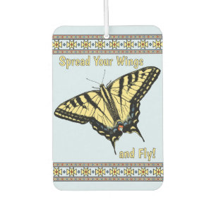 Désodorisant Pour Voiture Southwestern Yellow Swallowtail Butterfly Custom