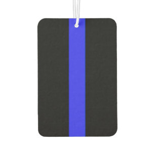 Désodorisant Pour Voiture Soutien de la police Ligne Bleue Mince