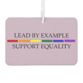 Désodorisant Pour Voiture Soutien Égalité Air Freshener (Rectangle) (Dos)