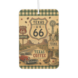 Désodorisant Pour Voiture Souvenirs de café de la tournée Lone Star Road