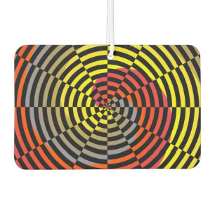 Désodorisant Pour Voiture Spirale rouge jaune bleu par Kenneth Yoncich