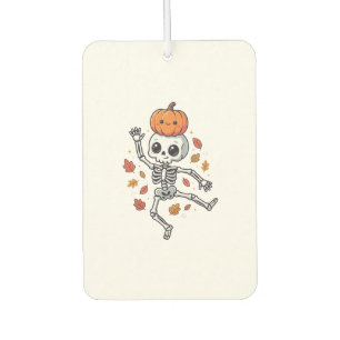 Désodorisant Pour Voiture Squelette de danse de Halloween mignon avec tête d