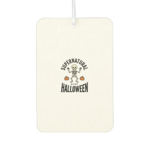 Désodorisant Pour Voiture Squelette d'Halloween Surnaturel Drôle Vintage_1